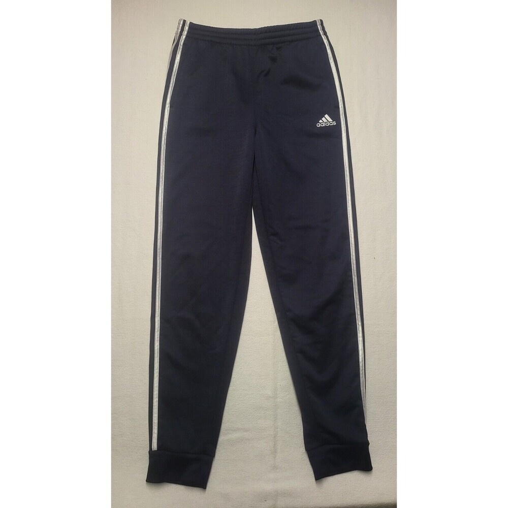 Adidas Navy Blue 3 Stripe Jogger YXL  EUC